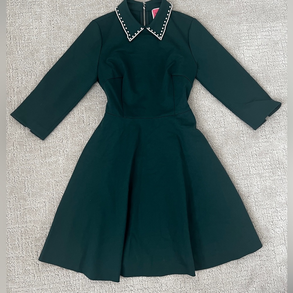 Kate Spade Embellished Collar Ponte Dress